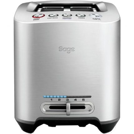 Tostadora Eléctrica Sage STA825BAL2EEU1, Acero Inoxidable, 2 Ranuras, 1000 W, 5 Niveles de Tostado