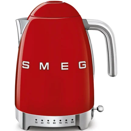 Hervidor Eléctrico SMEG KLF04RDEU, Color Rojo, 2400 W, 1 L, Diseño Compacto